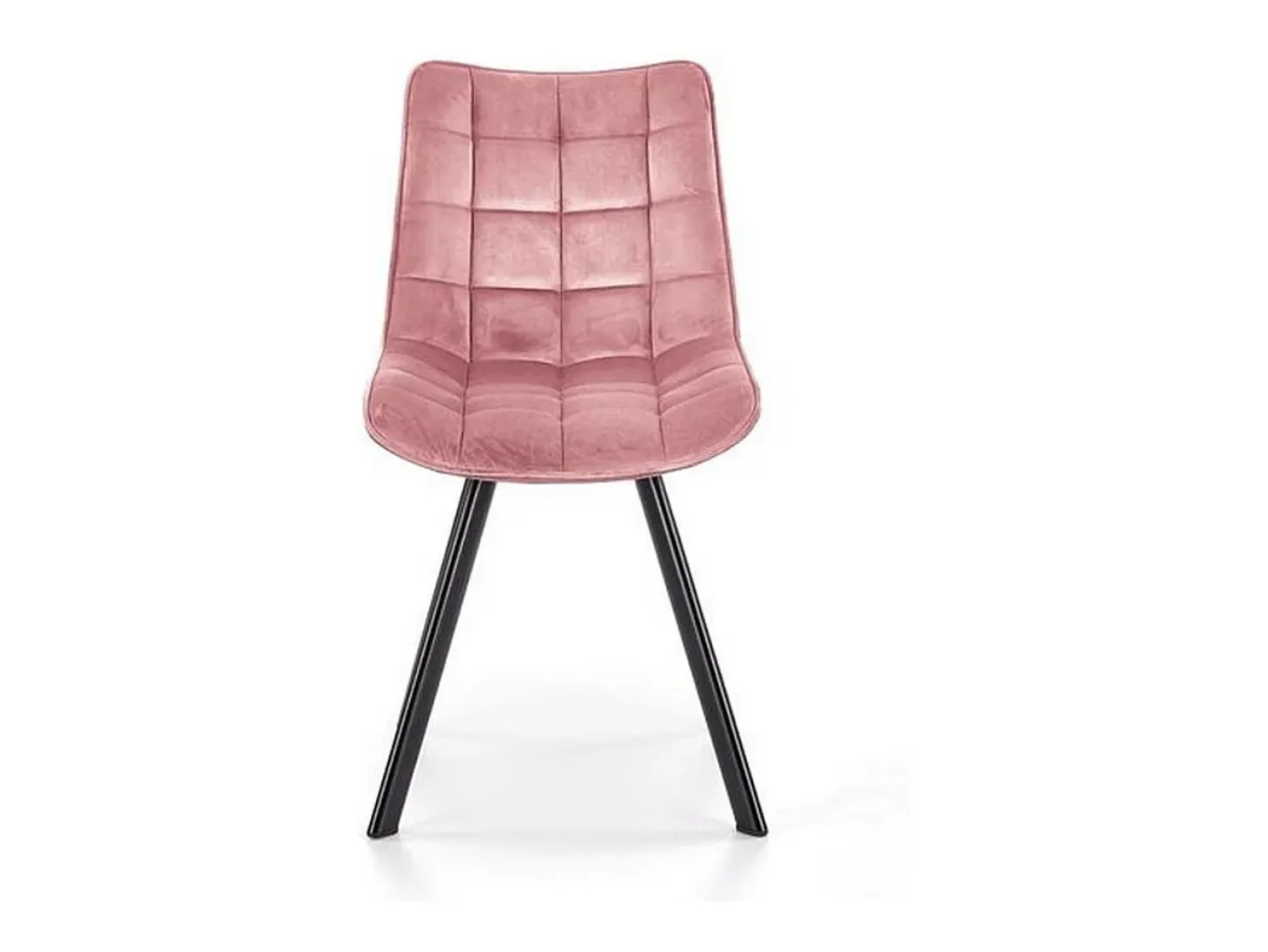 Silla de tela rosa con patas de metal Liberty negro