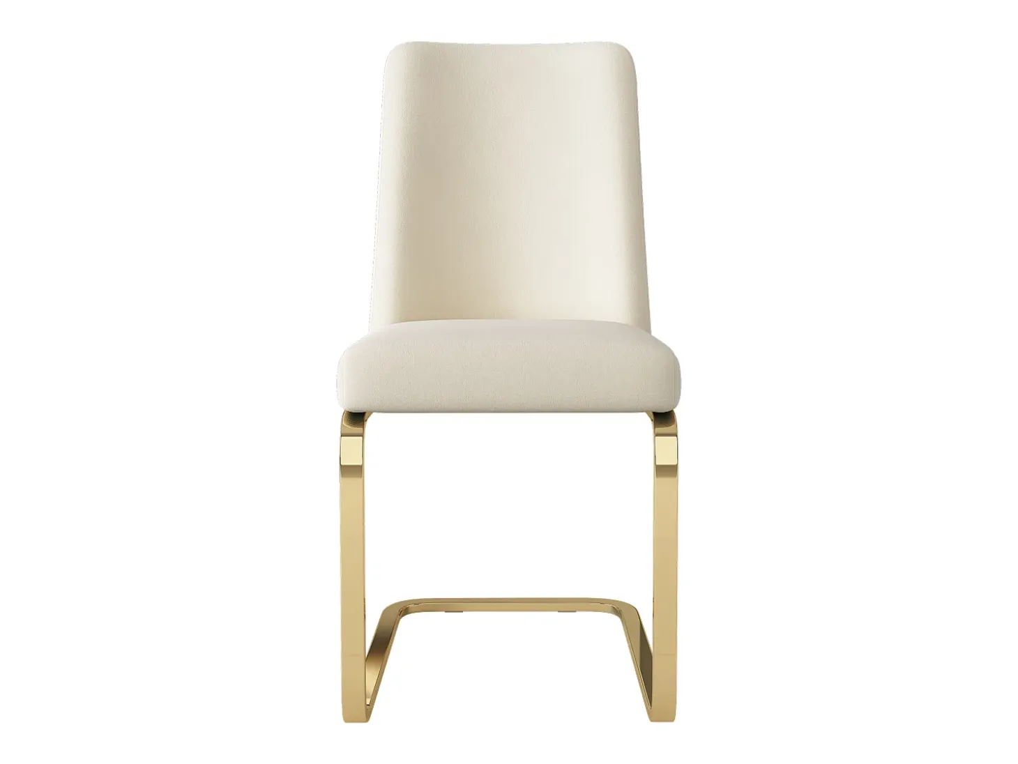 Silla de terciopelo, 2 piezas, diseño de diamante, metal dorado, beige (47x63x85 cm)