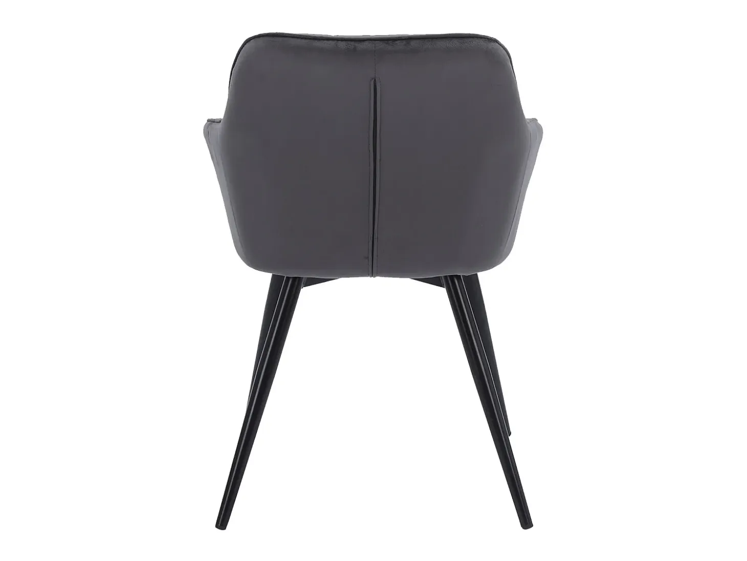 Silla de terciopelo gris BERTILLE - HAPPY GARDEN