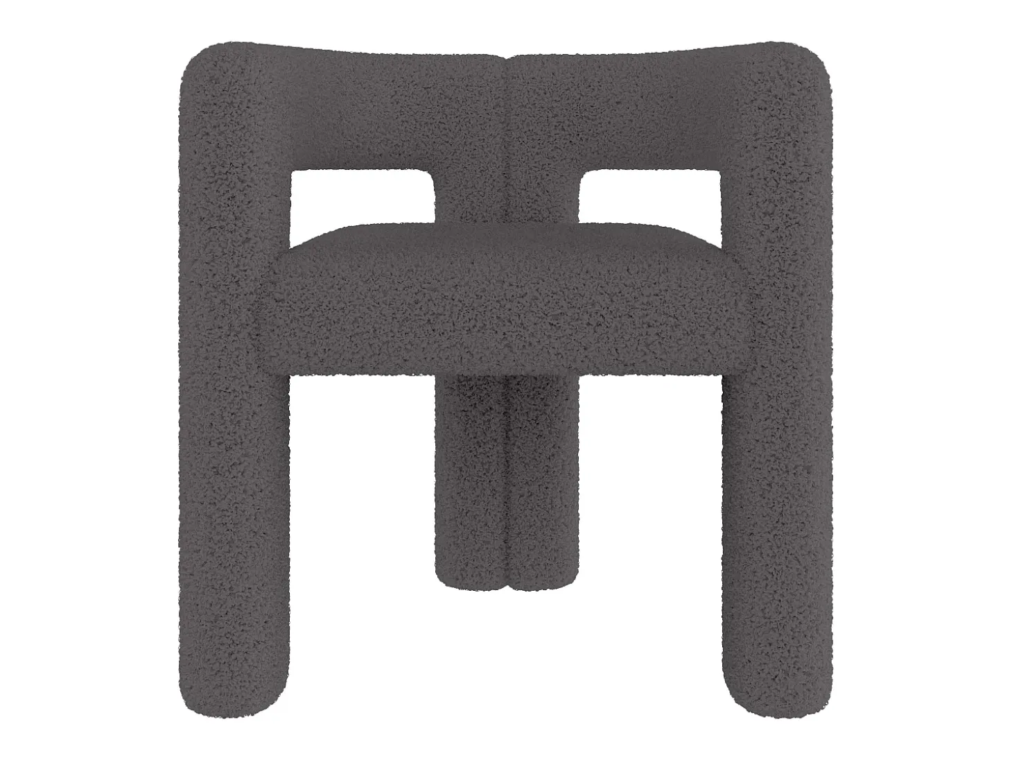 Silla de terciopelo Teddy gris antracita - estilo patchwork - ideal para cafeterías, salón o comidas en familia