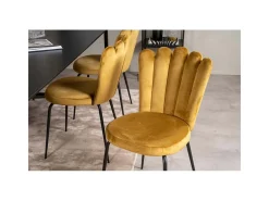 Silla de terciopelo y metal Limhamn
