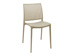 Silla Duna apilable beige 78,5x38x49 cm