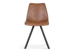 Silla EMET PU Cognac, dimensiones H83 x L46 x P60 cm, ideal para tu cocina o comedor.