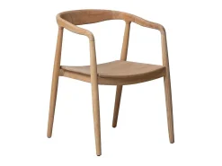 Silla en madera de teca June rough (lote de 2)
