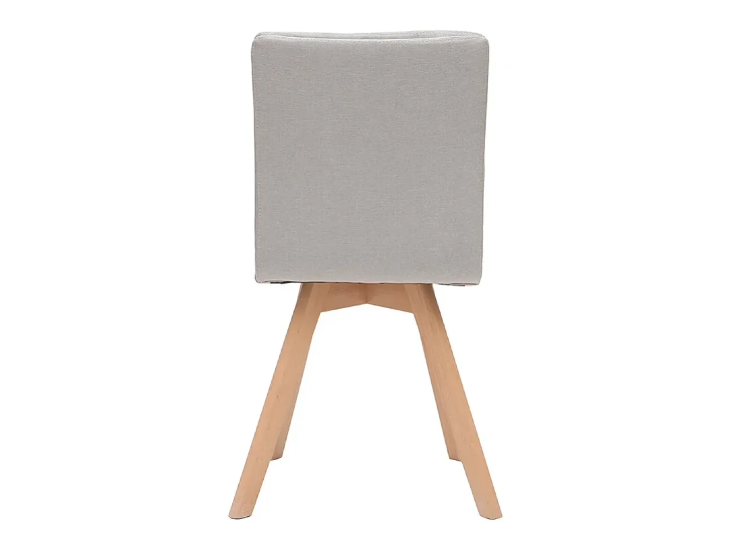Silla escandinava tejido natural patas madera clara lote de 2 THEA