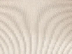 Silla giratoria con reposabrazos de terciopelo acanalado y metal negro - Crema - KONYA