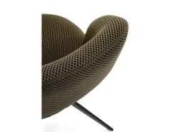 Silla giratoria de acero 52 x 79 cm