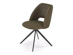 Silla giratoria de acero 52 x 79 cm