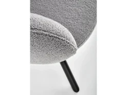 Silla giratoria de acero 64 x 46 cm