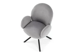 Silla giratoria de acero 64 x 46 cm