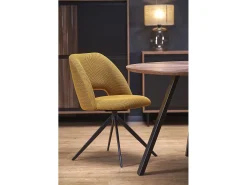 Silla giratoria de acero 52 x 79 cm