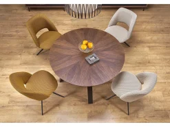 Silla giratoria de acero 52 x 79 cm