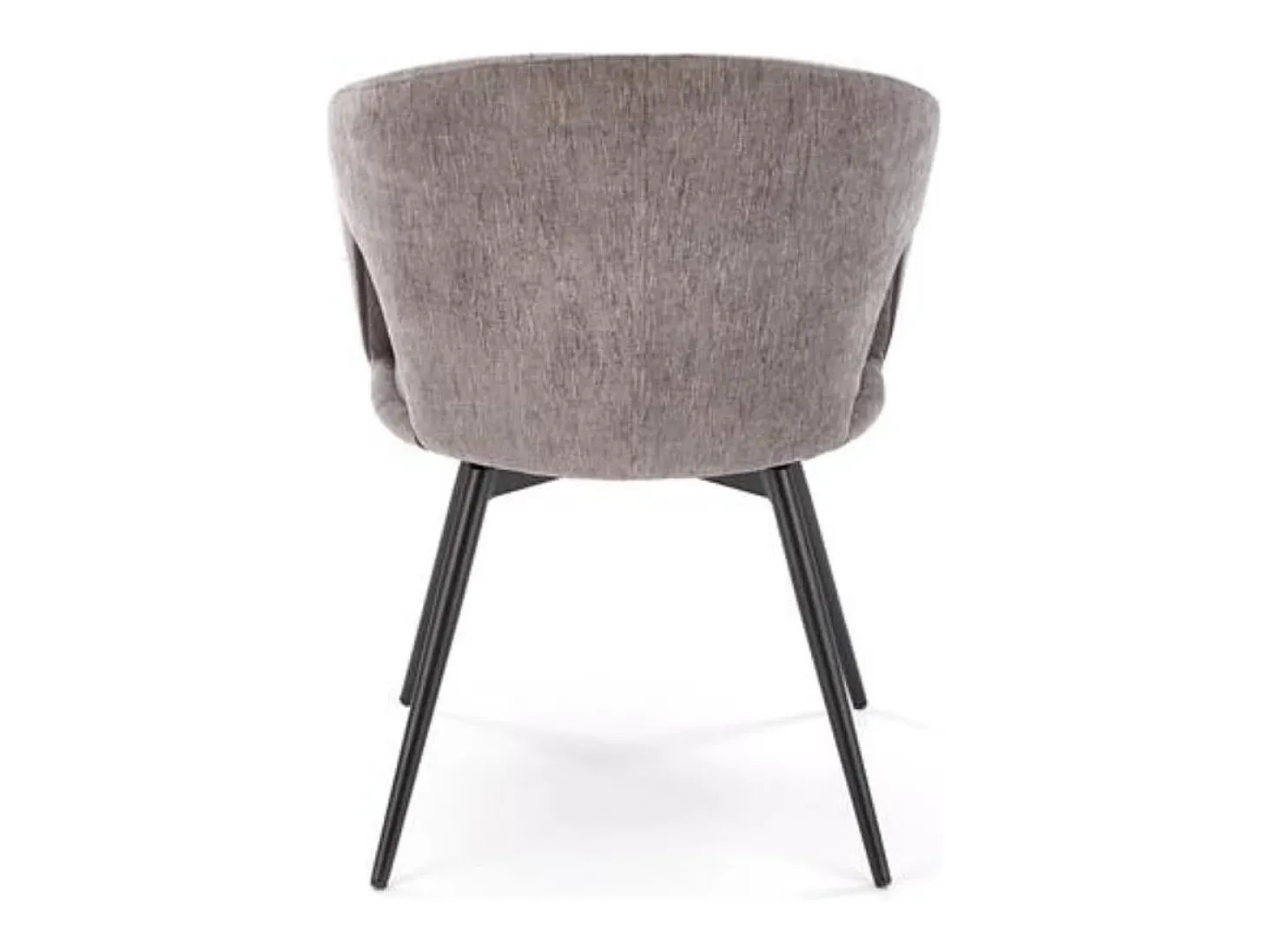 Silla giratoria de diseño en tejido gris Melaine