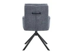Silla giratoria de tela colección PLUMO color gris oscuro