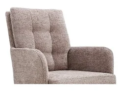Silla giratoria de tela colección PLUMO color arena