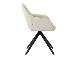 Silla giratoria Silla de comedor Sillón Giratorio 360 grados Silla de salón Crem