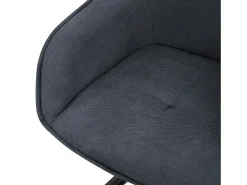 Silla giratoria Silla de comedor Sillón Giratorio 360 grados Silla de salón Negr