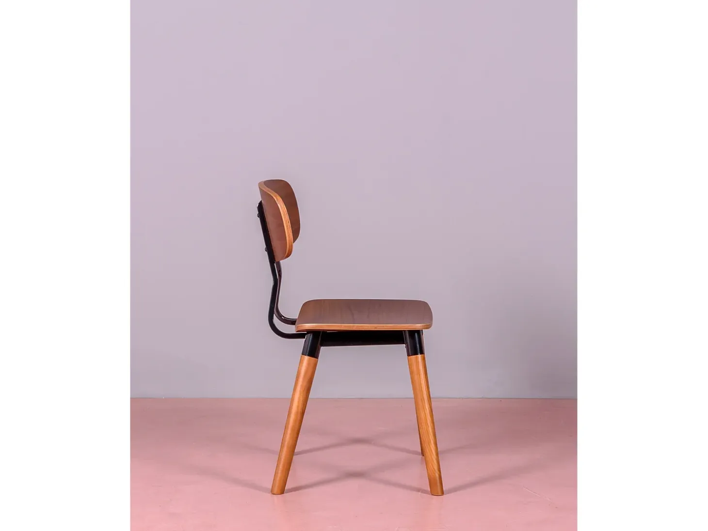 Silla industrial en madera de nogal - Copine - Nogal
