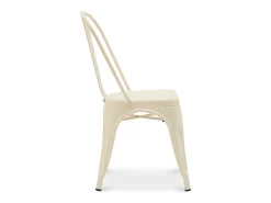 Silla industrial Kalax de acero mate reforzado - Gama alta-Crema