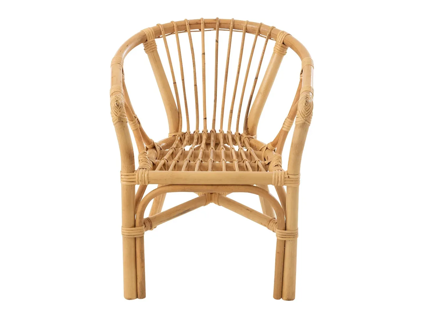 Silla infantil Filou de ratán natural L 45 cm