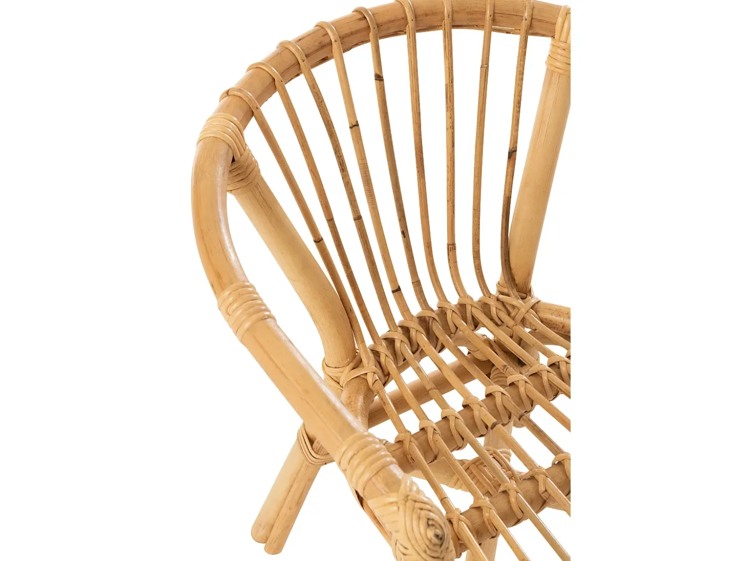 Silla infantil Filou de ratán natural L 45 cm