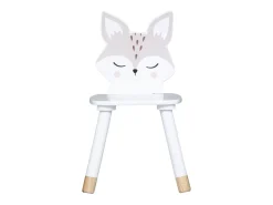 Silla infantil mdf blanco 52.5x28x28cm
