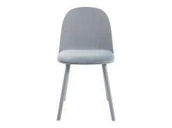 Silla Kalipo con cojín de asiento de terciopelo - Comodidad y modernidad-Color Gris claro