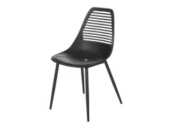 Silla Kyla de polipropileno y metal.-Color Verde almendra