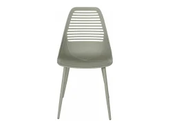 Silla Kyla de polipropileno y metal.-Color Verde almendra