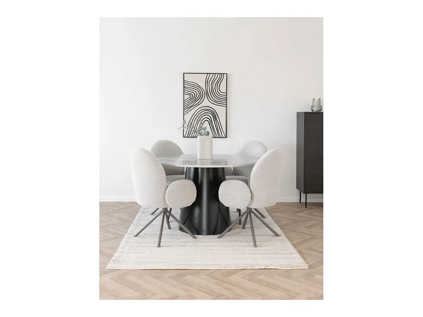 Silla Lana, Beige, 69x65x91,5 cm, Kendra Home