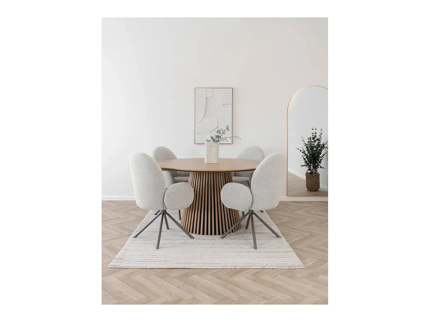 Silla Lana, Beige, 69x65x91,5 cm, Kendra Home
