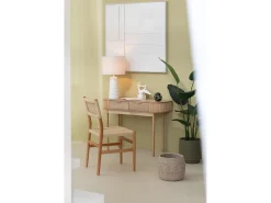 Silla LAP de madera de haya y cuerda natural – Auténtica artesanía-Color ribete verde crudo