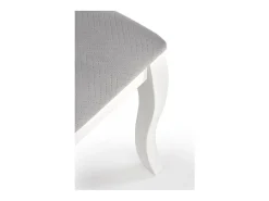Silla Louis medallón de madera blanca y gris