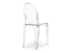 Silla Louiva gris transparente-Color Azul transparente