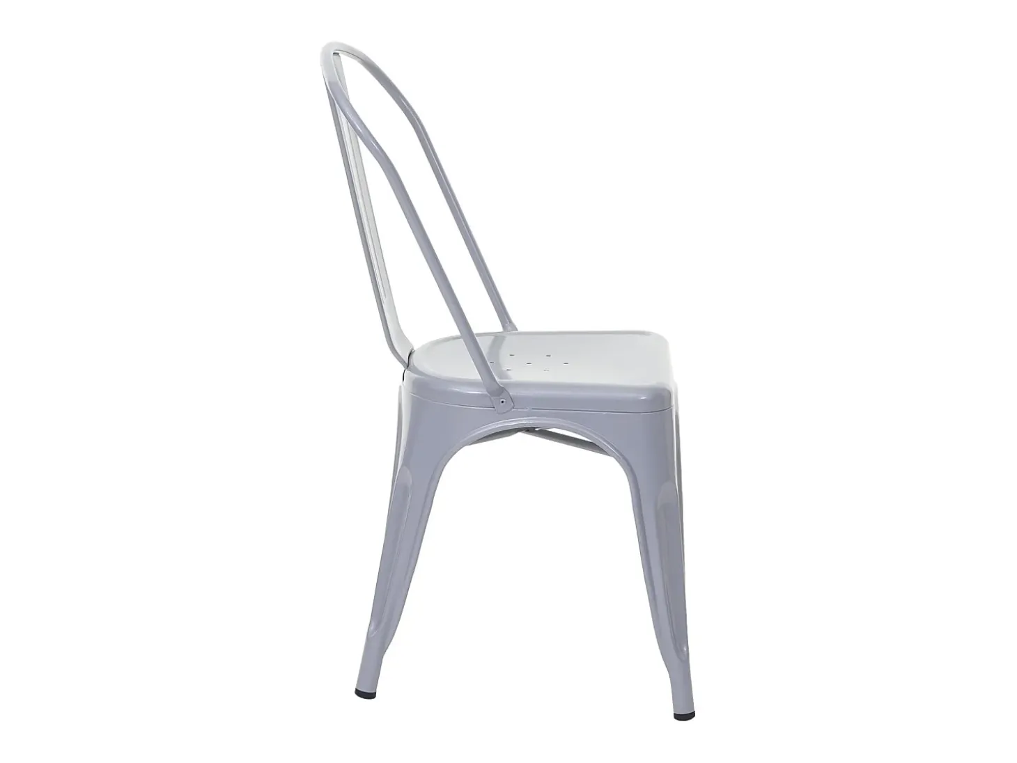 Silla MCW-A73 metal (juego de 4), gris
