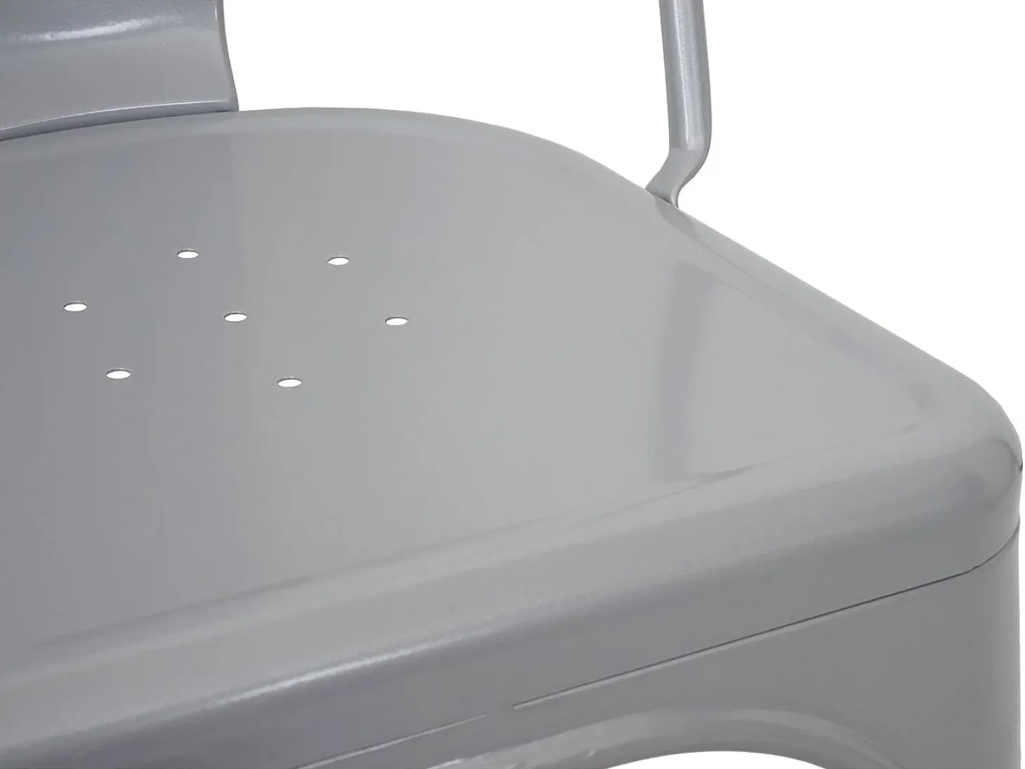 Silla MCW-A73 metal (juego de 4), gris