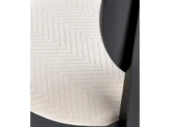 Silla medallón negra y beige en madera de Louis