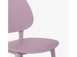 Silla moderna de polipropileno para cocina exterior comedor Gladys - Morado