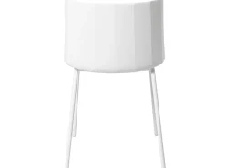 Silla moderna en polipropileno y metal Kova.-Color Blanco