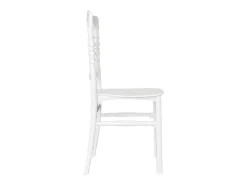 Silla Napoleón modelo reforzado en plástico blanco