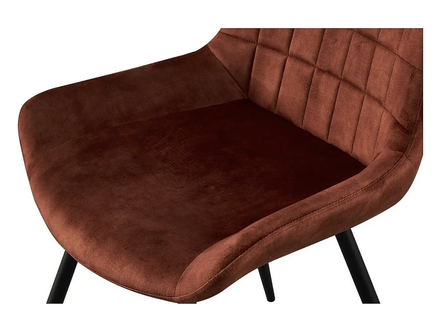 Silla NINO – Terciopelo Óxido – H84 × L56 × P62.5 cm – Estilo diseño