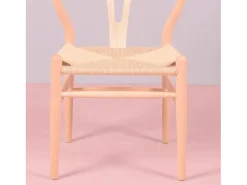 Silla nórdica en madera de haya natural y cuerda ecológica - Wish - Haya natural