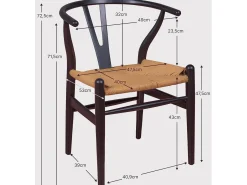 Silla nórdica en madera de haya natural y cuerda ecológica - Wish - Haya natural