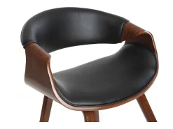 Silla nórdica negro y madera oscura ARAMIS