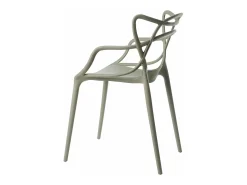 Silla original con reposabrazos Valentino.-Color Moca
