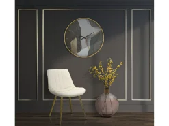 Silla París Crema/Dorada Conjunto 2 Piezas 51X59X79 Cm