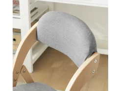 Silla Plegable de Madera con Asiento y Respaldo Tapizado Sillón para Cocina, Oficina 47 x 57 x 79 cm FST92-N SoBuy ES