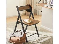 Silla Plegable Silla de Oficina 46 x 48 x 80 cm FST88-PF SoBuy ES
