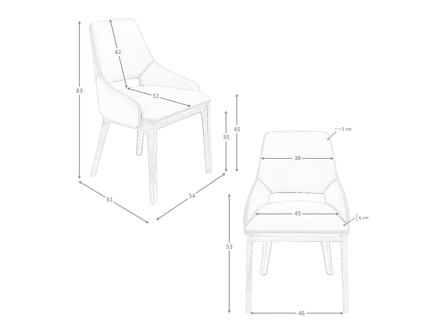 Silla polipiel marrón 4156 ANGEL CERDA