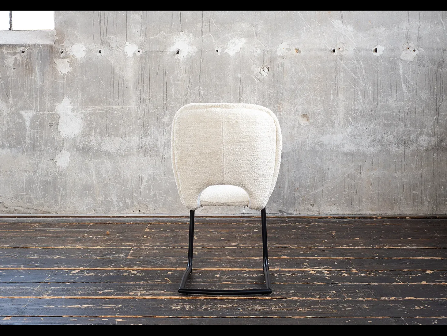 Silla tapizada - blanco crema Tejido - JONA